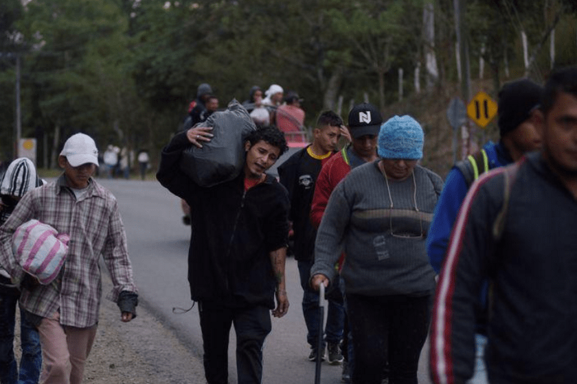 nueva caravana migrante que se dirige a México
