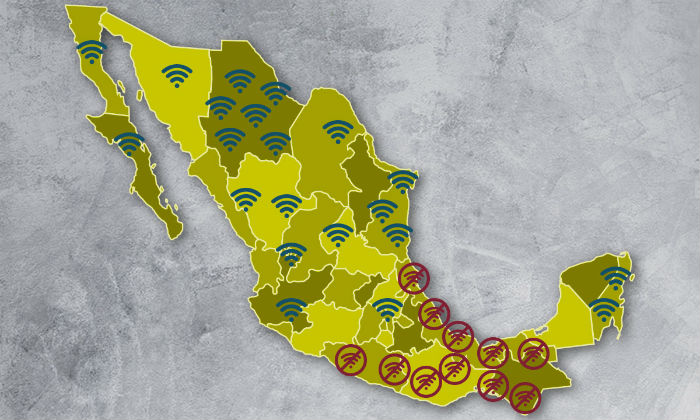 conectividad entre poblaciones mexicanas
