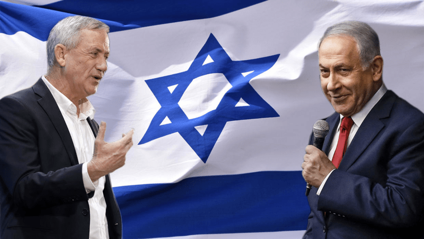 Benny Gantz y Netanyahu 