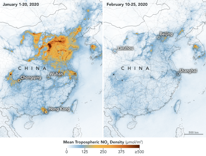 Baja contaminación en China por coronavirus