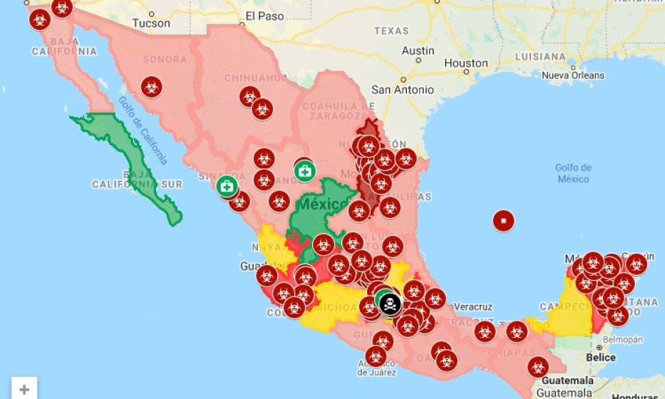 Casos de coronavirus en México