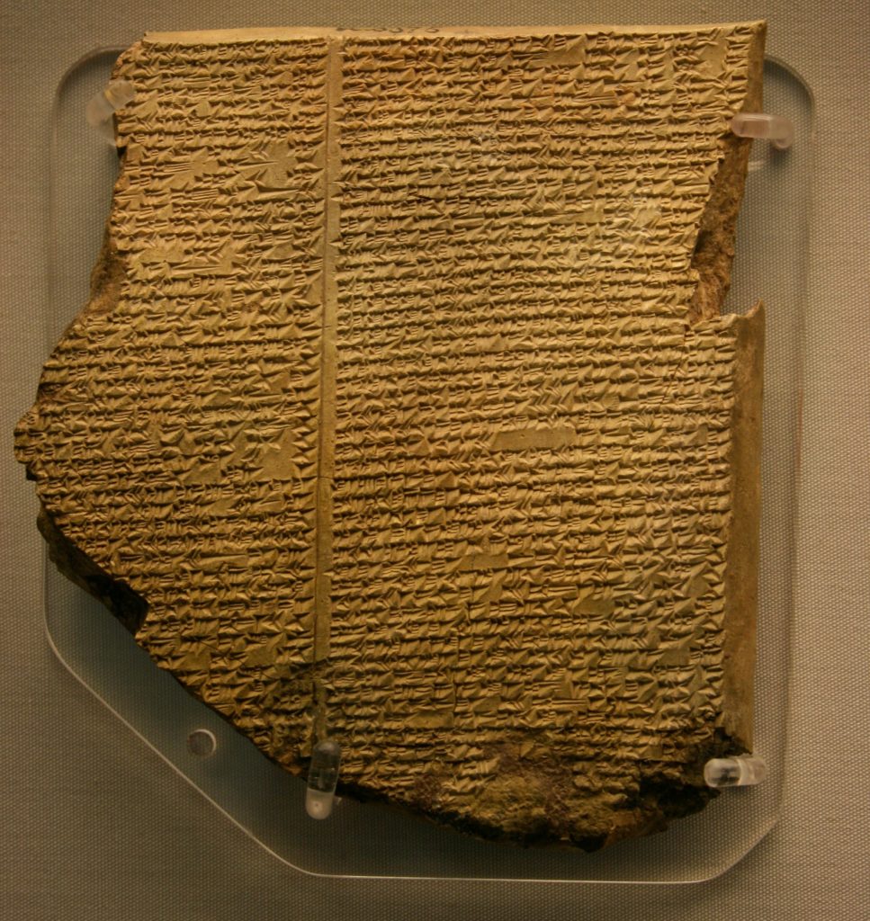tablilla del poema de Gilgamesh