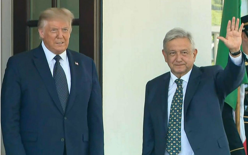 Se reúnen Donald Trump y AMLO en la Casa Blanca