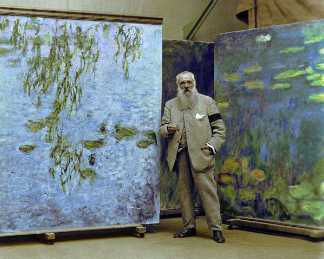 Claude Monet y nenufares