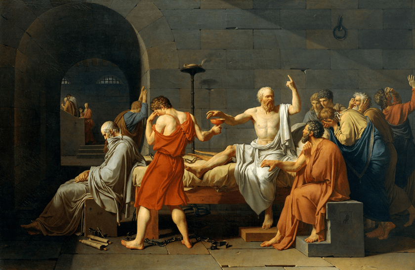 La muerte de Sócrates, Jacques-Louis David