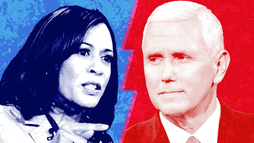 Pence y Harris, debate