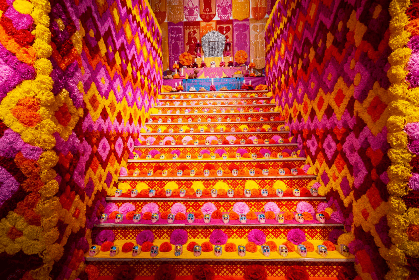 altar y ofrenda, Día de Muertos